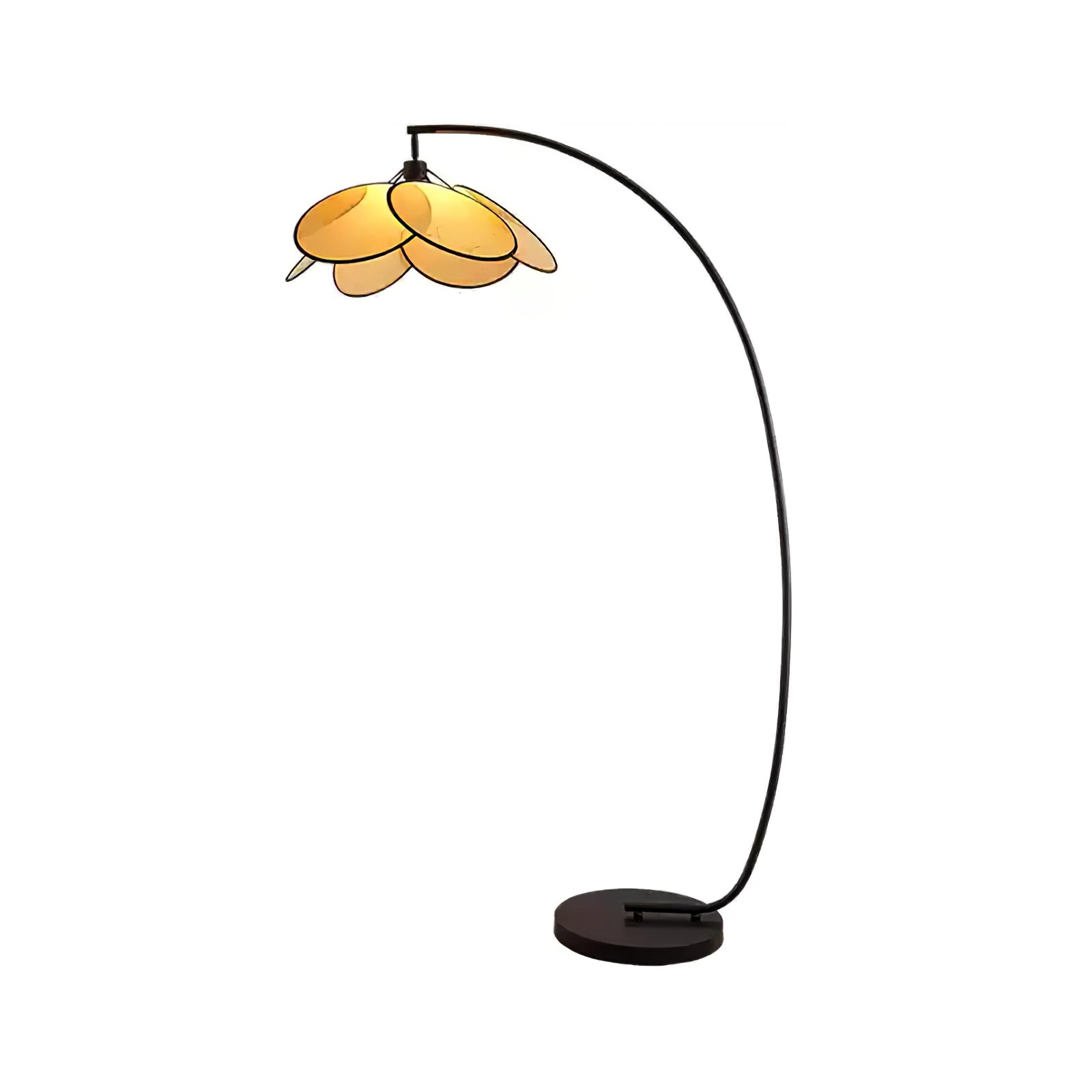 Rattan Bloom Arc Floor Light, Floor Lamp, detail 7