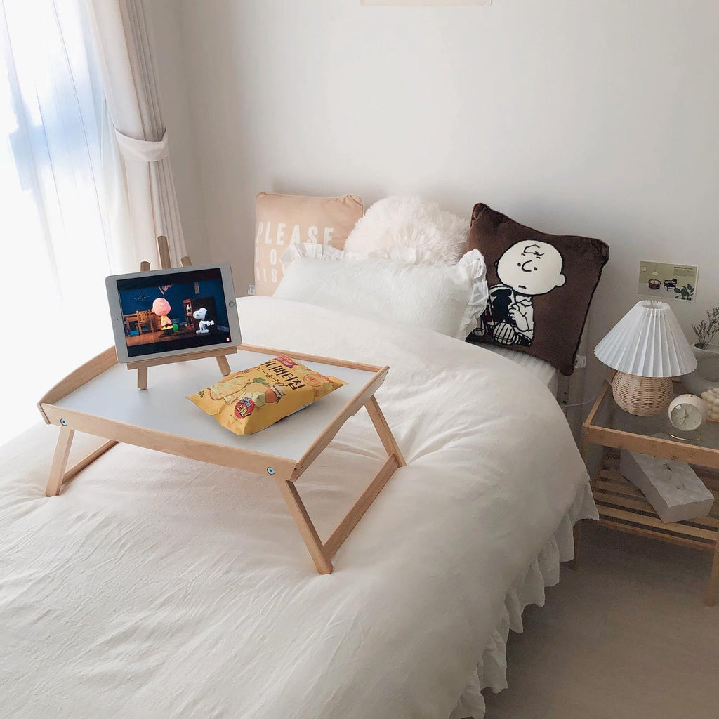 Rattan Pleated Table Light, Bedside Table Lamp, detail 20