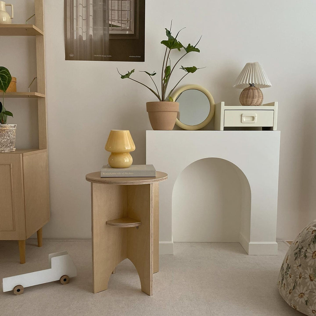 Rattan Pleated Table Light, Bedside Table Lamp, detail 10