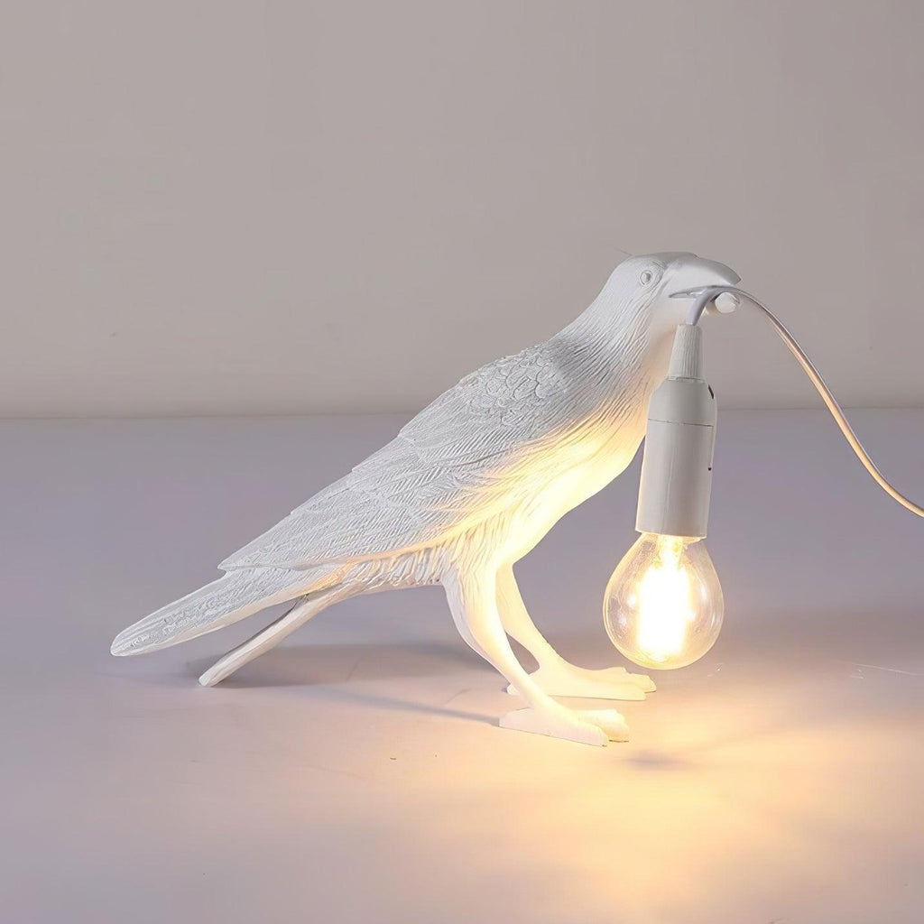 Raven Resin Table Light, Bedside Table Lamp, detail 20
