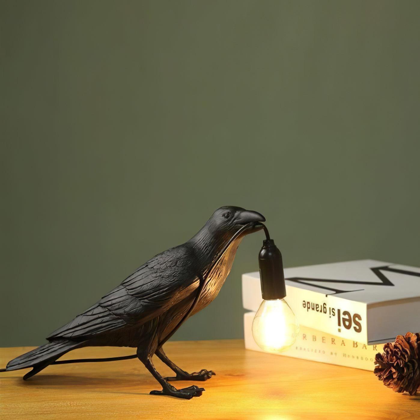 Raven Resin Table Light, Bedside Table Lamp, detail 10