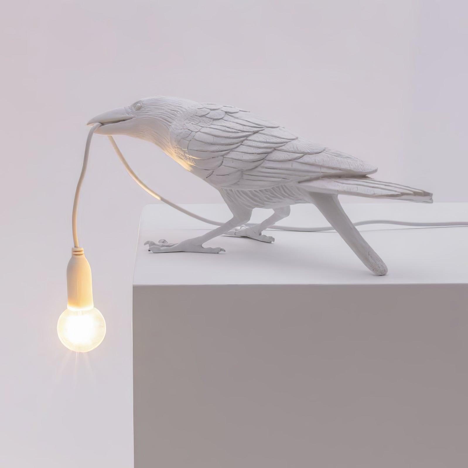 Raven Resin Table Light, Bedside Table Lamp, detail 11