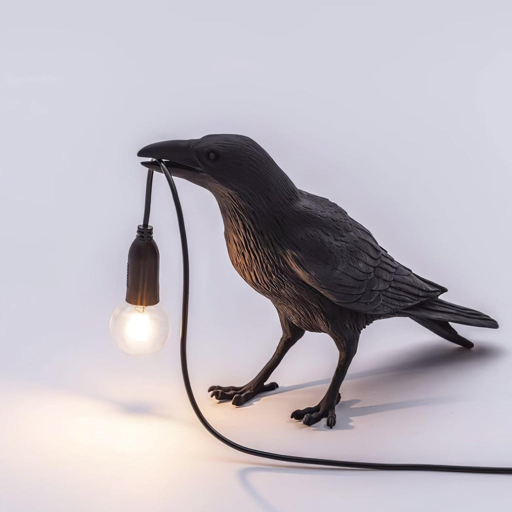 Raven Resin Table Light, Bedside Table Lamp, detail 12