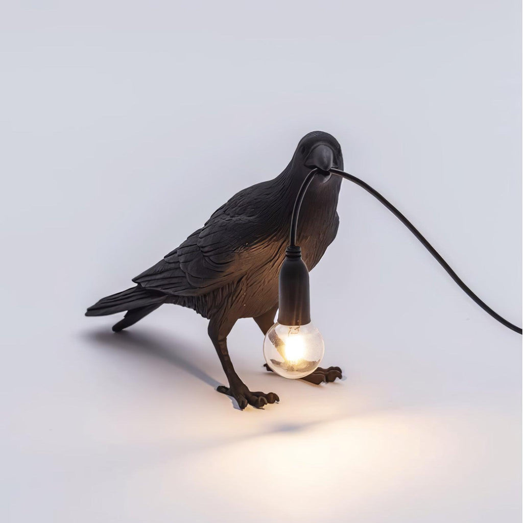 Raven Resin Table Light, Bedside Table Lamp, detail 14