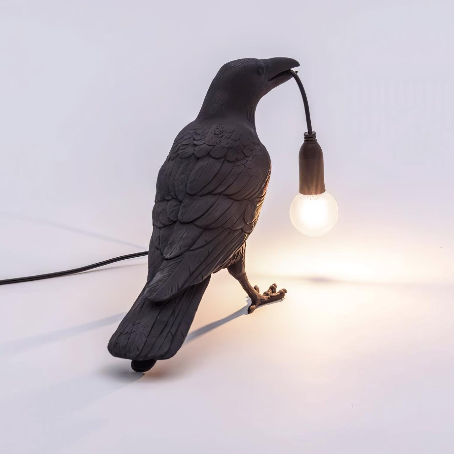Raven Resin Table Light, Bedside Table Lamp, detail 15