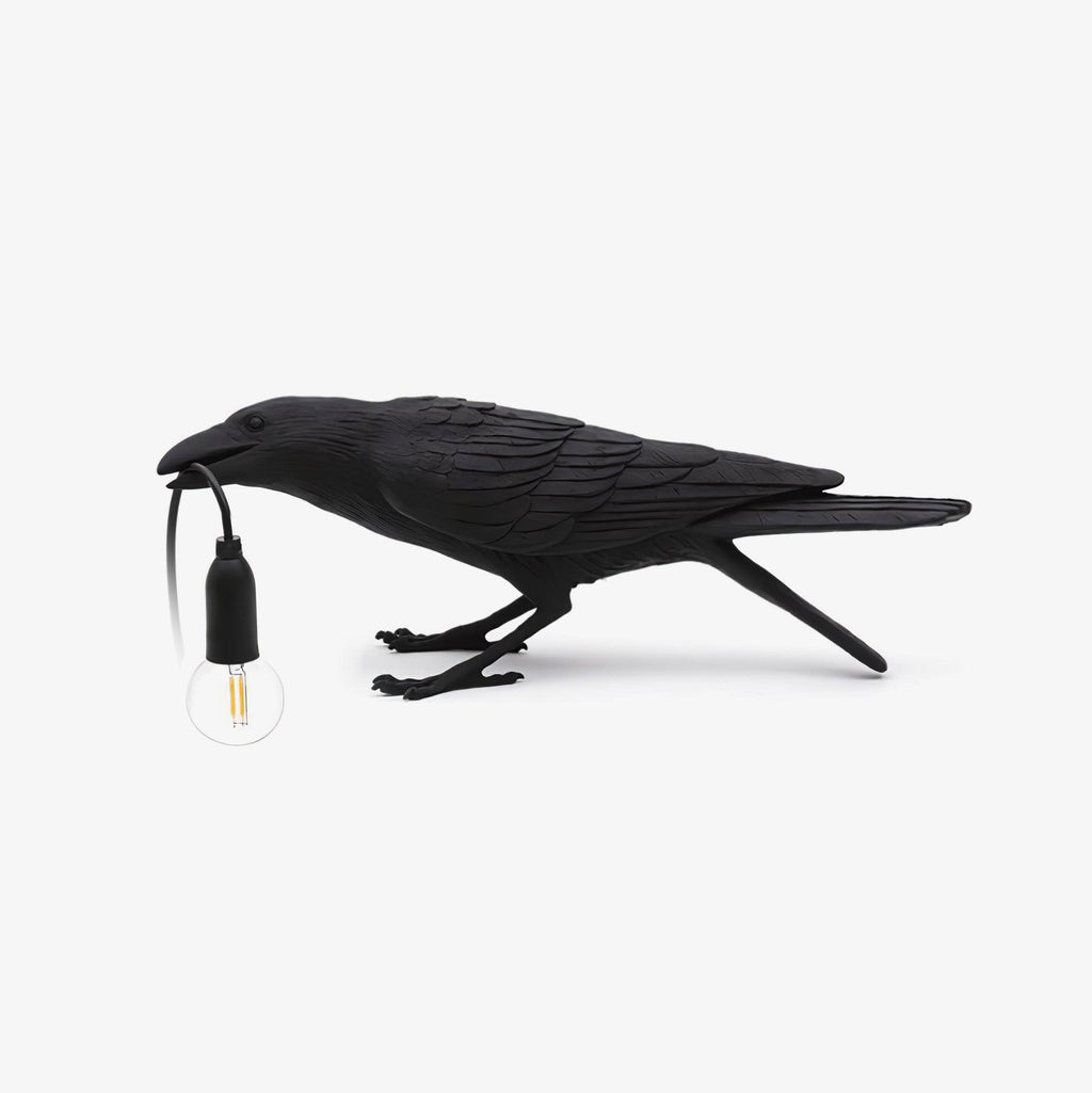 Raven Resin Table Light, Bedside Table Lamp, detail 8