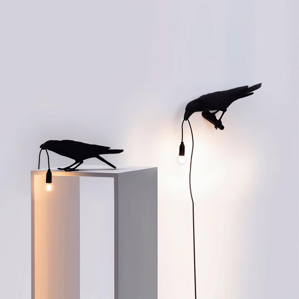 Raven Resin Table Light, Bedside Table Lamp, detail 16