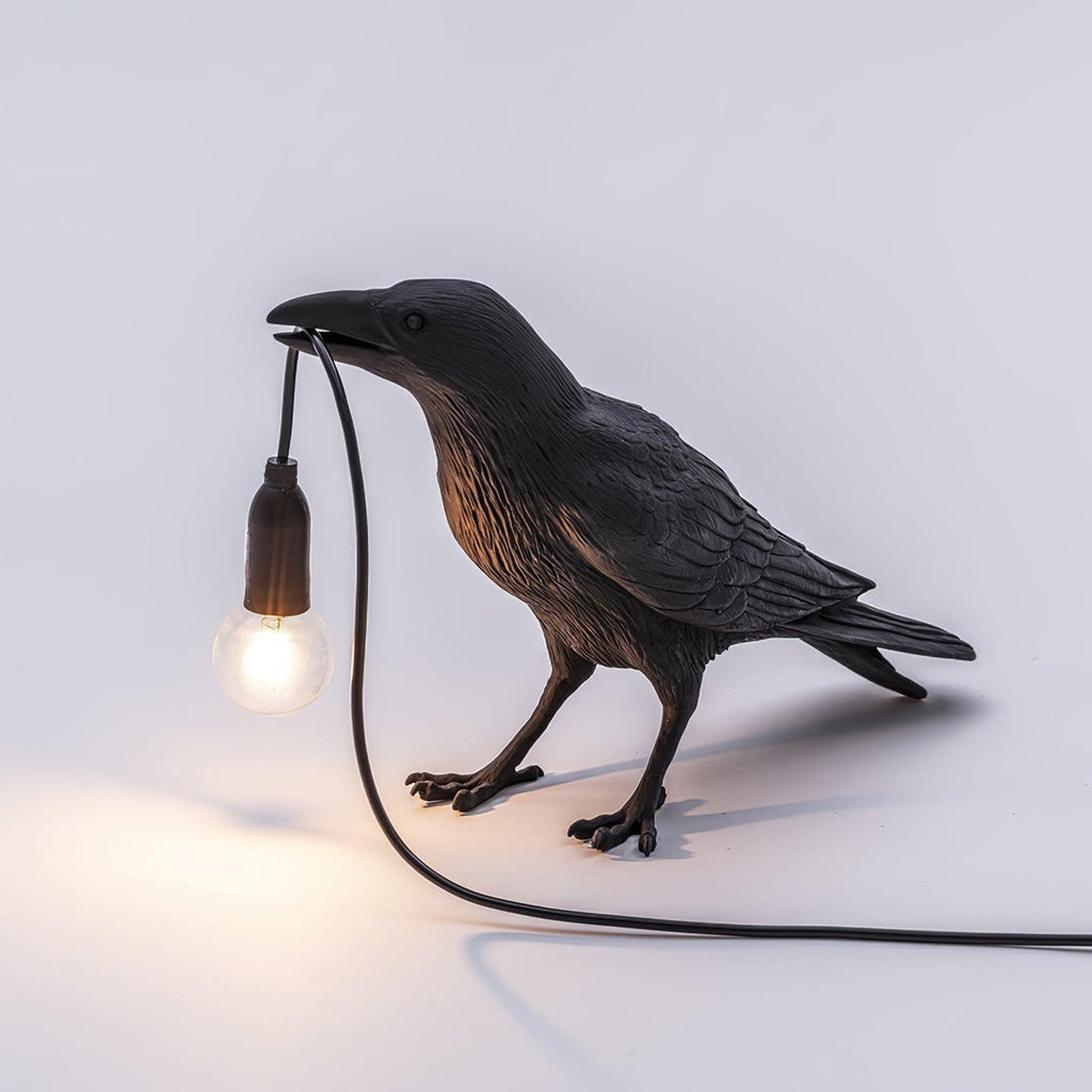 Raven Resin Table Light, Bedside Table Lamp, detail 19