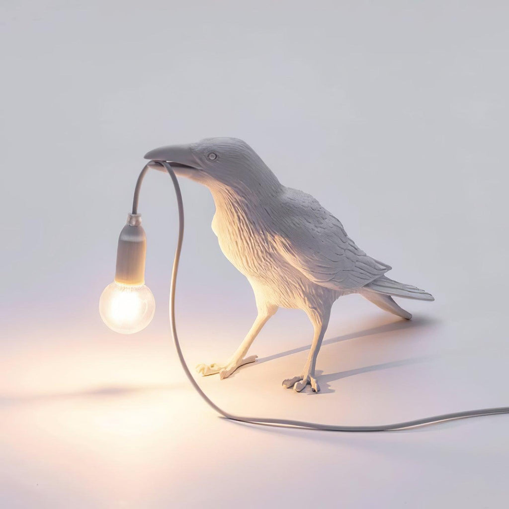 Raven Resin Table Light, Bedside Table Lamp, detail 6