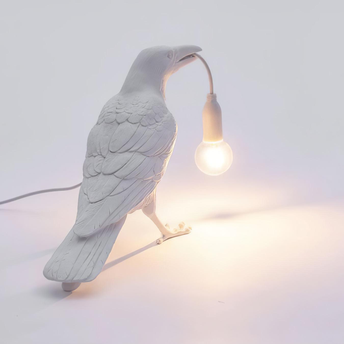 Raven Resin Table Light, Bedside Table Lamp, detail 7