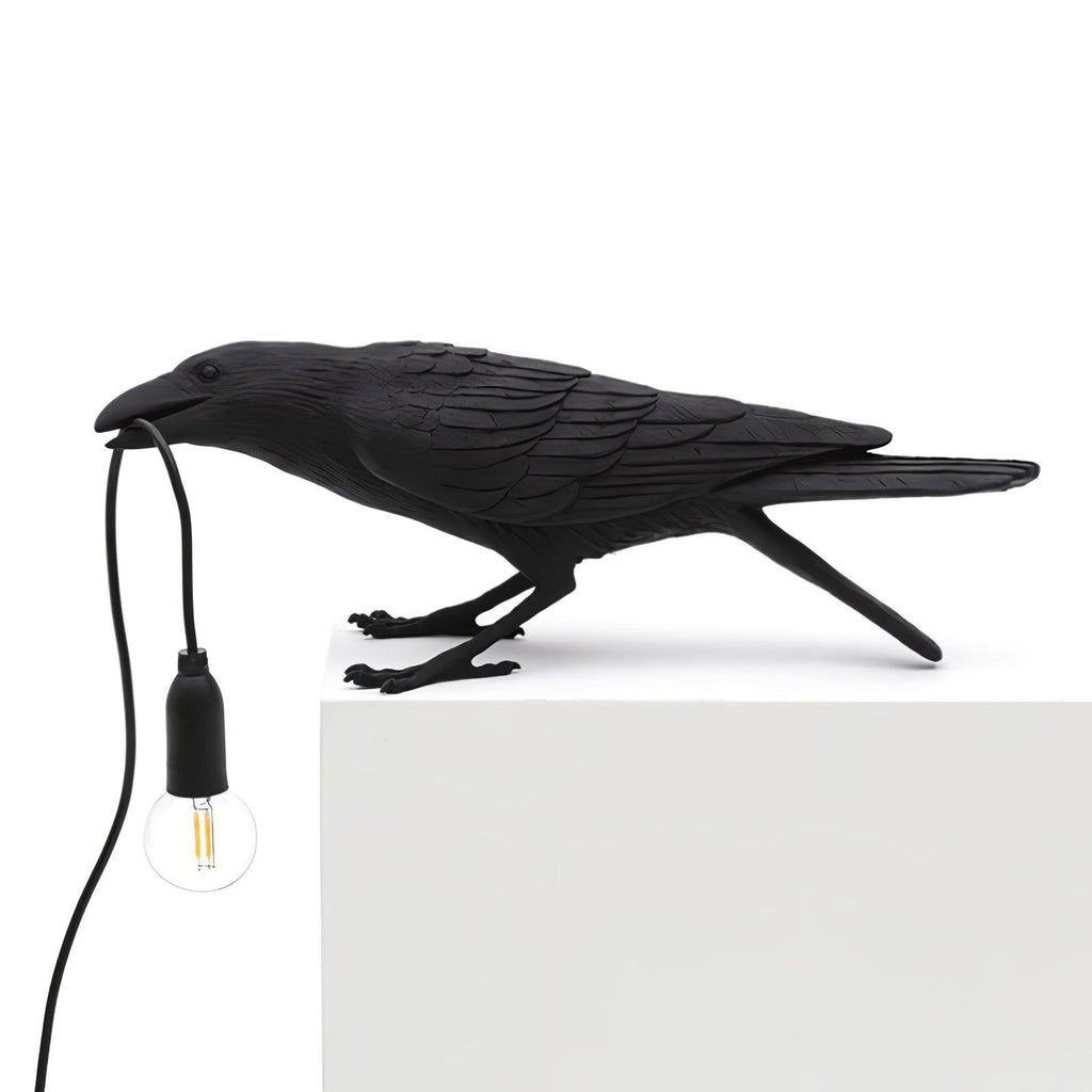 Raven Resin Table Light, Bedside Table Lamp, detail 17