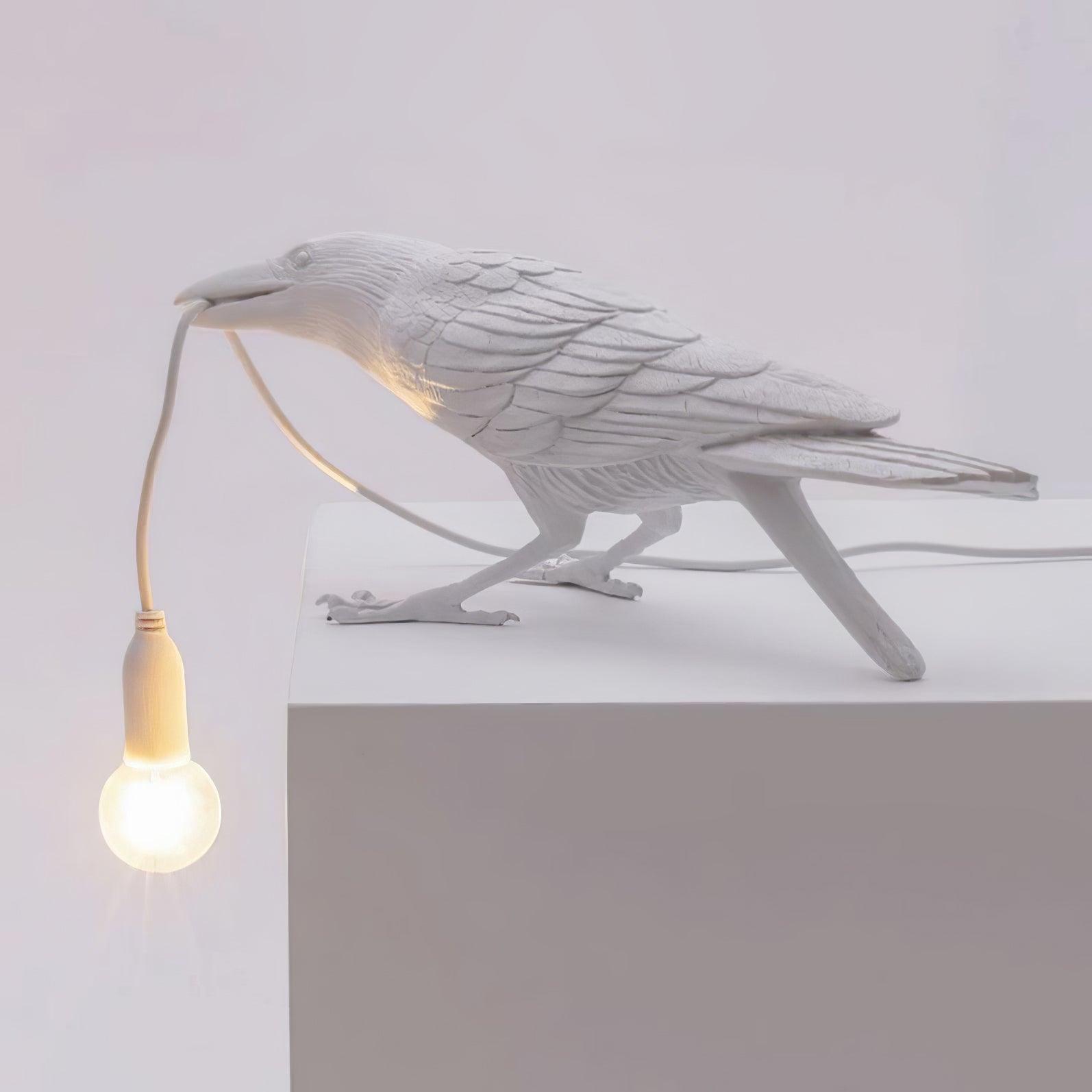 Raven Resin Table Light, Bedside Table Lamp, detail 18