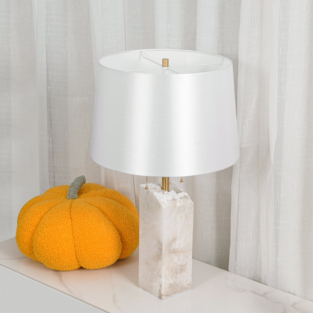Raw Alabaster Accent Table Light, Bedside Table Lamp, detail 31