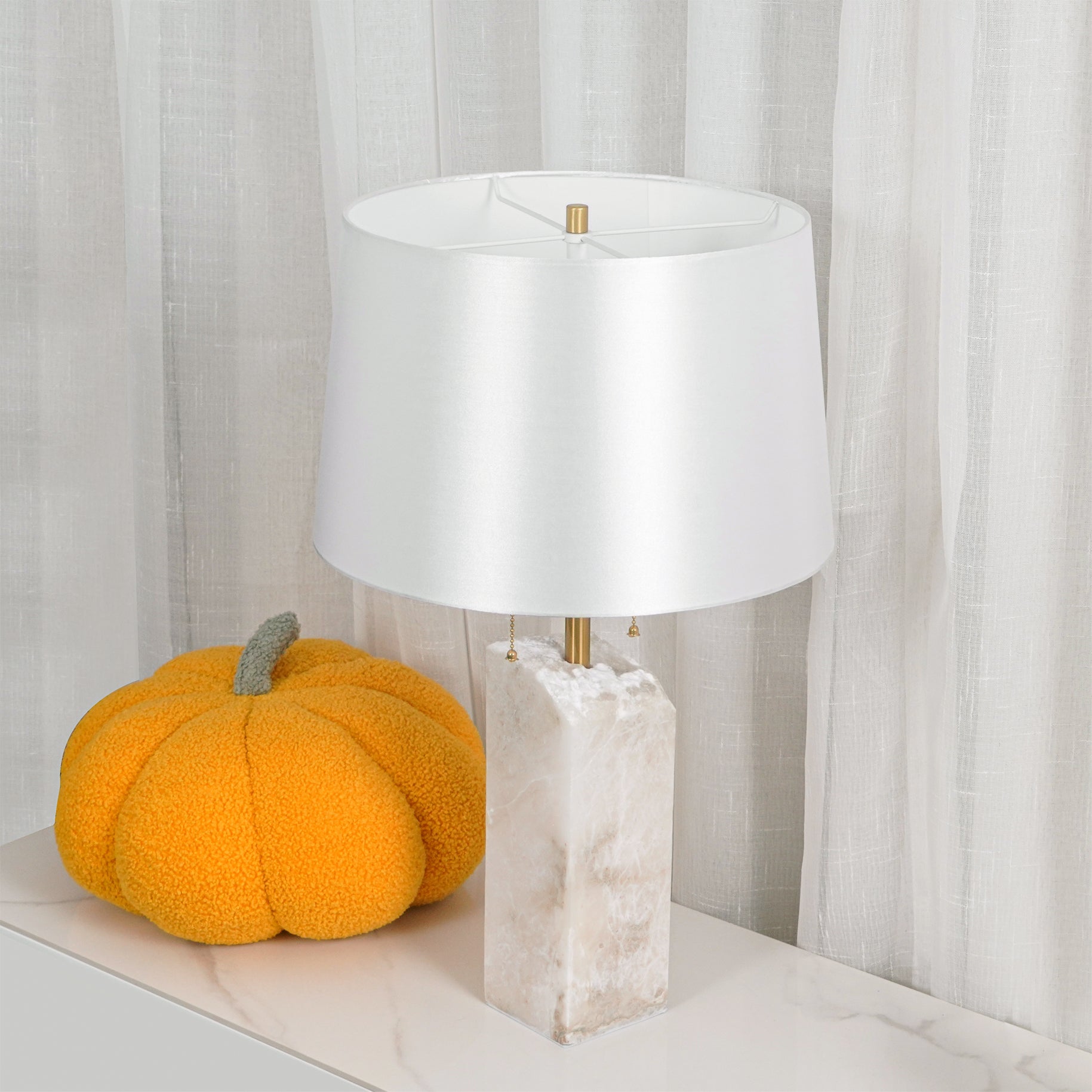 Raw Alabaster Accent Table Light, Bedside Table Lamp, detail 31
