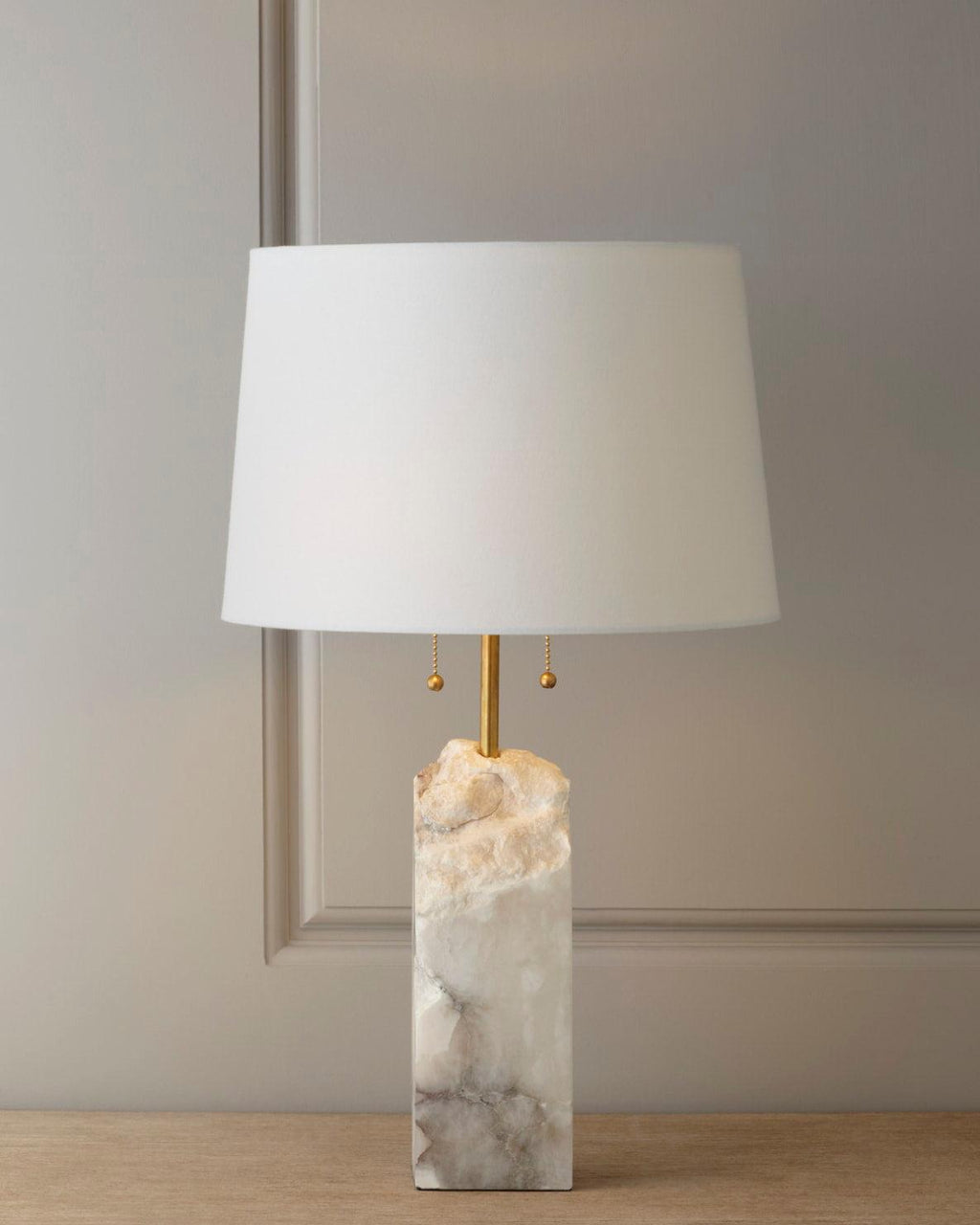 Raw Alabaster Accent Table Light, Bedside Table Lamp, detail 4