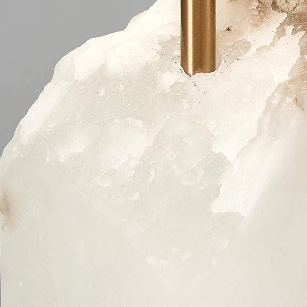 Raw Alabaster Accent Table Light, Bedside Table Lamp, detail 12