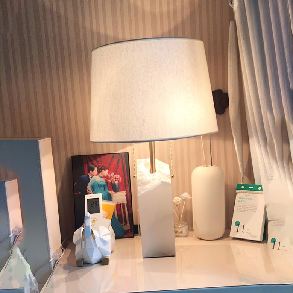 Raw Alabaster Accent Table Light, Bedside Table Lamp, detail 20