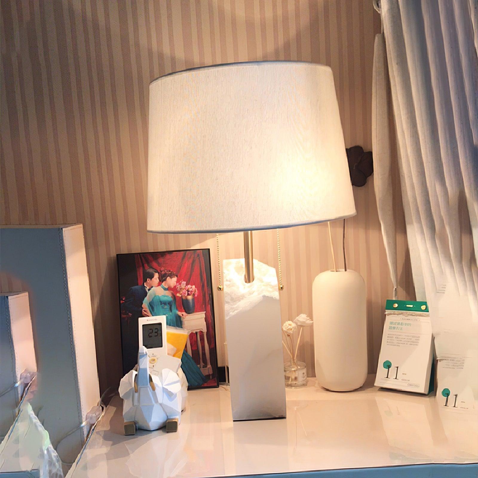 Raw Alabaster Accent Table Light, Bedside Table Lamp, detail 20
