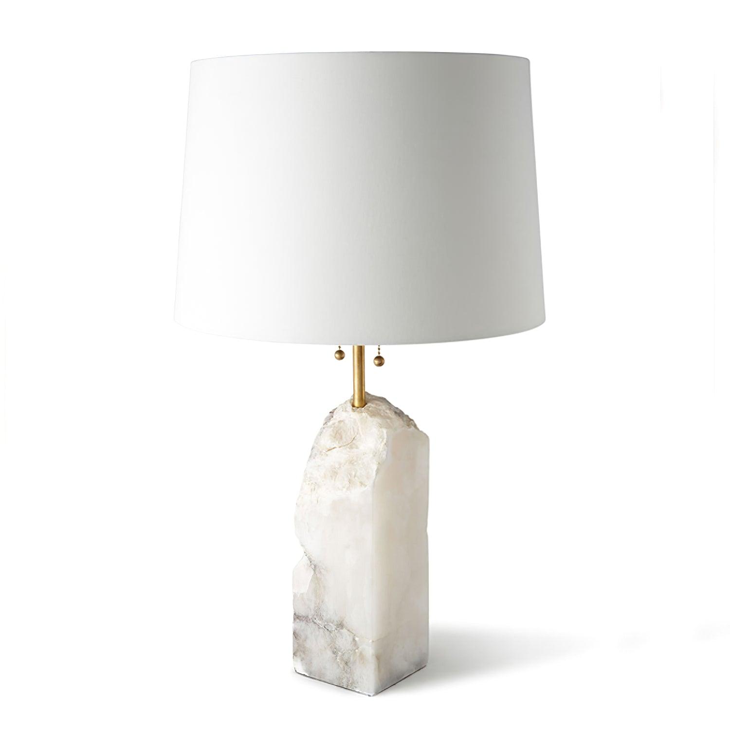 Raw Alabaster Accent Table Light, Bedside Table Lamp, detail 14