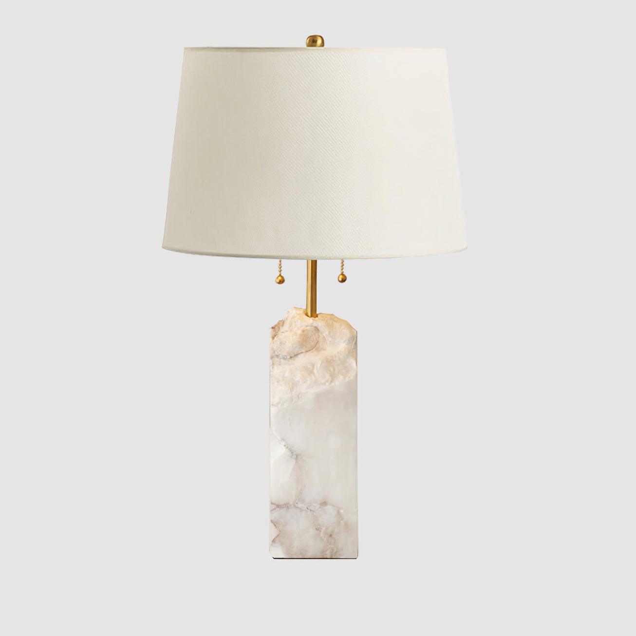 Raw Alabaster Accent Table Light, Bedside Table Lamp, detail 8