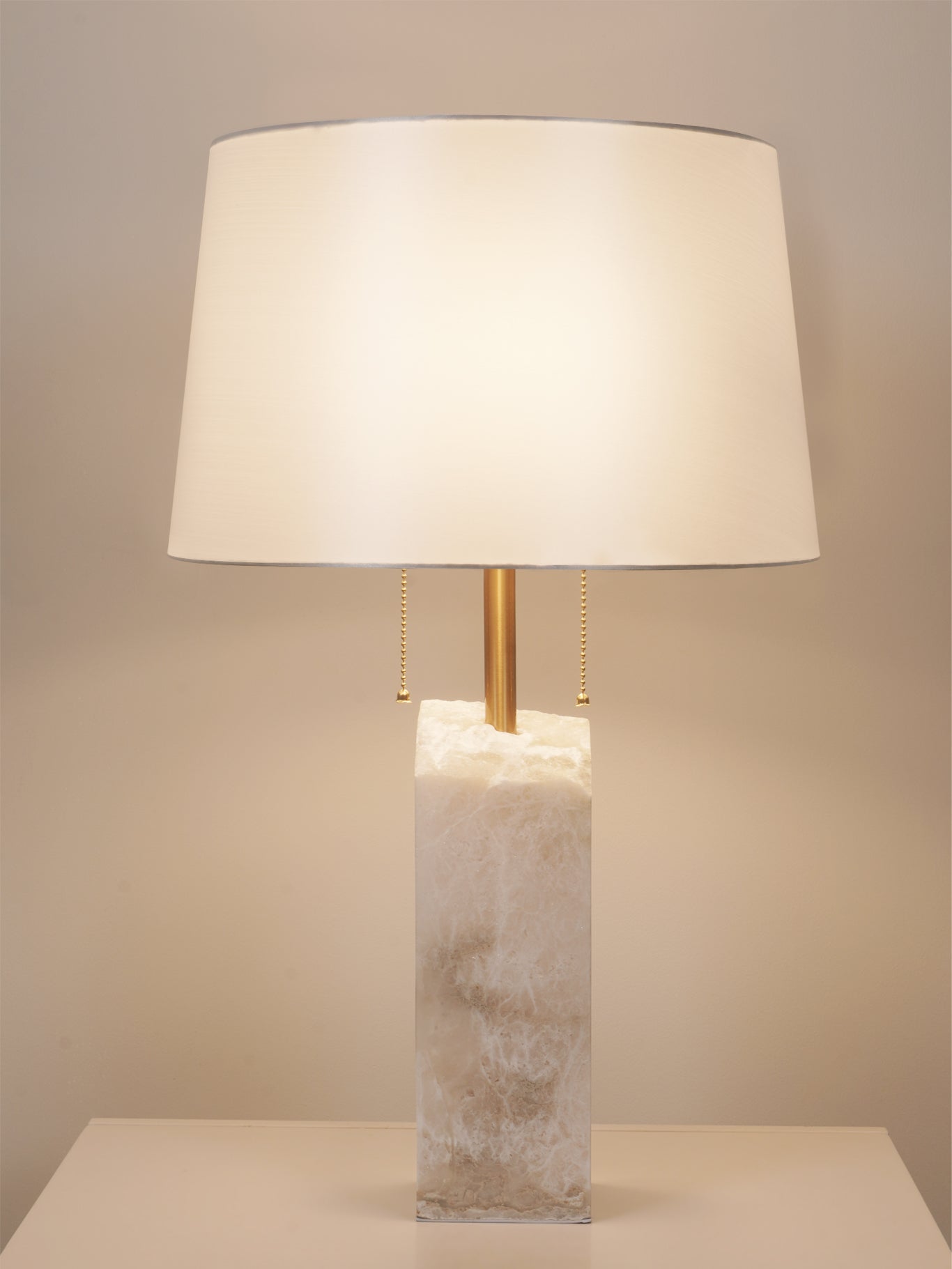 Raw Alabaster Accent Table Light, Bedside Table Lamp, detail 24