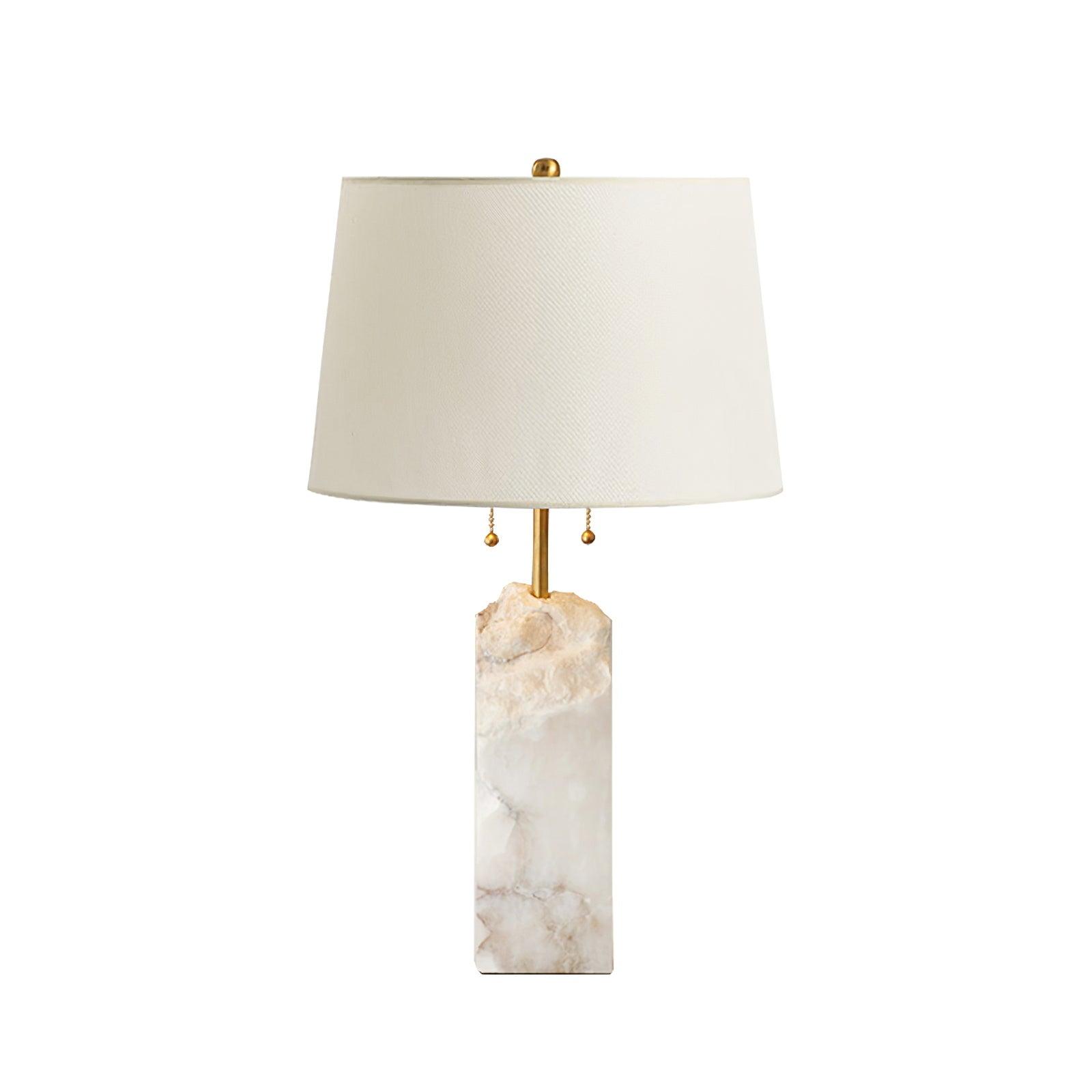 Raw Alabaster Accent Table Light, Bedside Table Lamp, detail 9