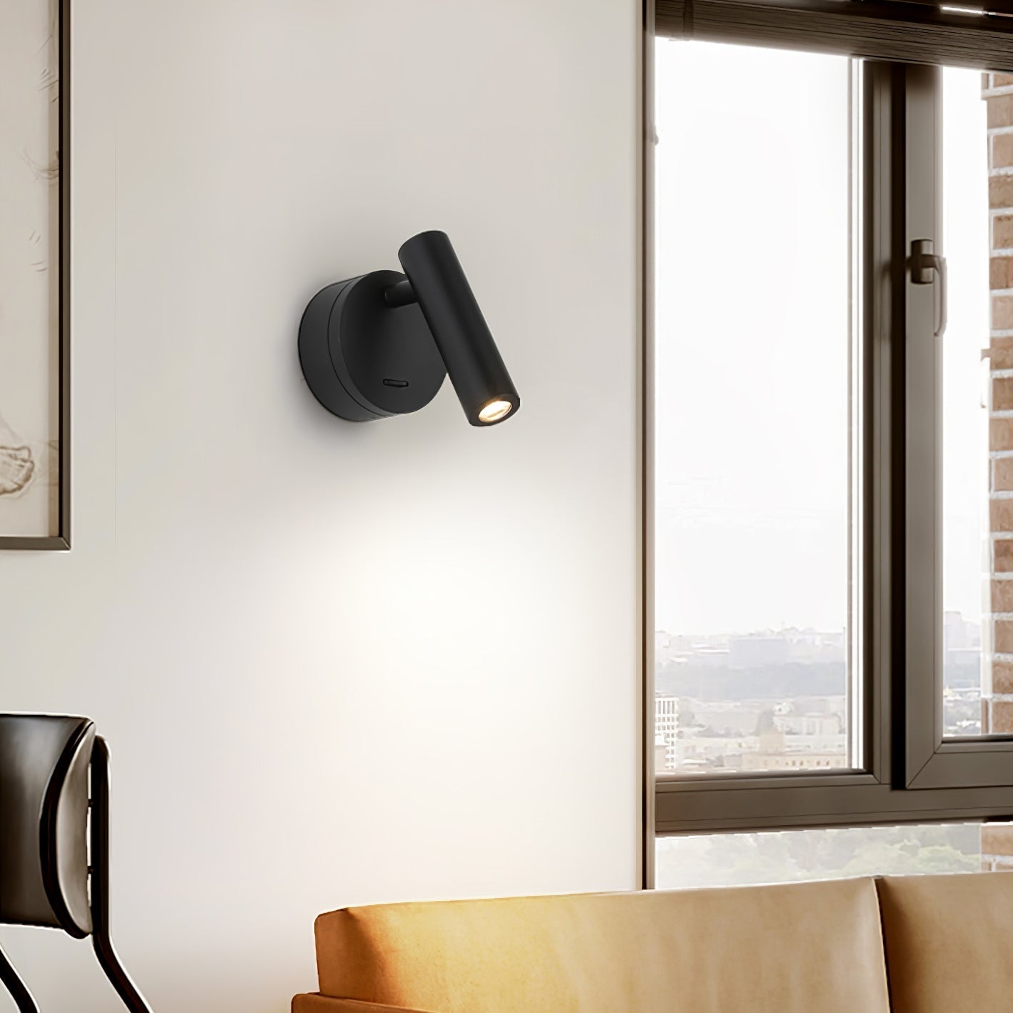Reading LED Bedroom Wall Light, Hardwired Wall Sconce, detail 8