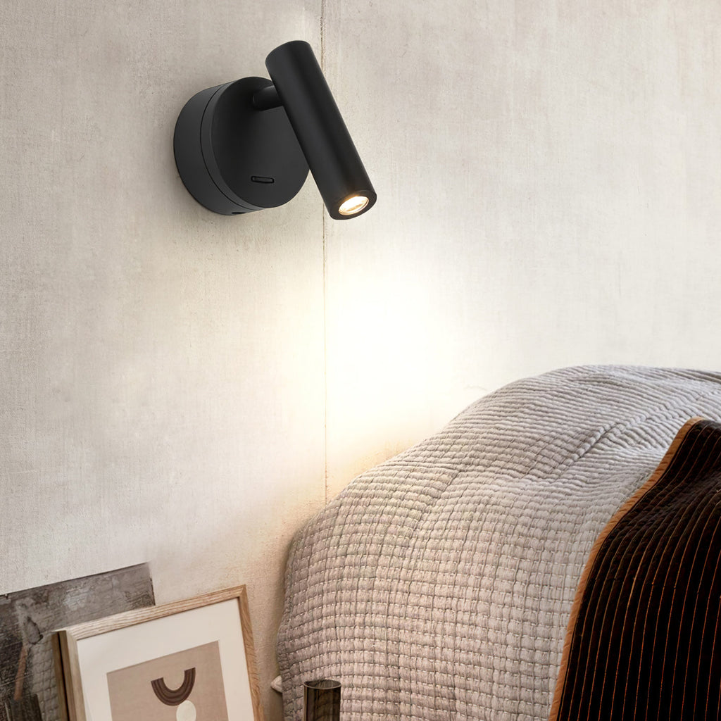 Reading LED Bedroom Wall Light, Hardwired Wall Sconce, detail 6