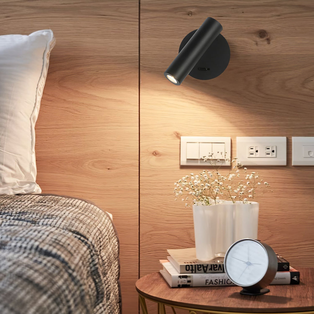 Reading LED Bedroom Wall Light, Hardwired Wall Sconce, detail 5