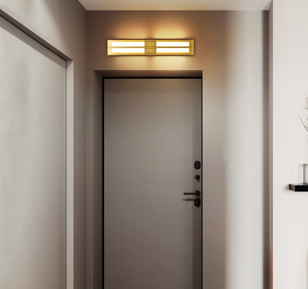 Box Alabaster Brass Wall Light, Hardwired Wall Sconce, detail 15