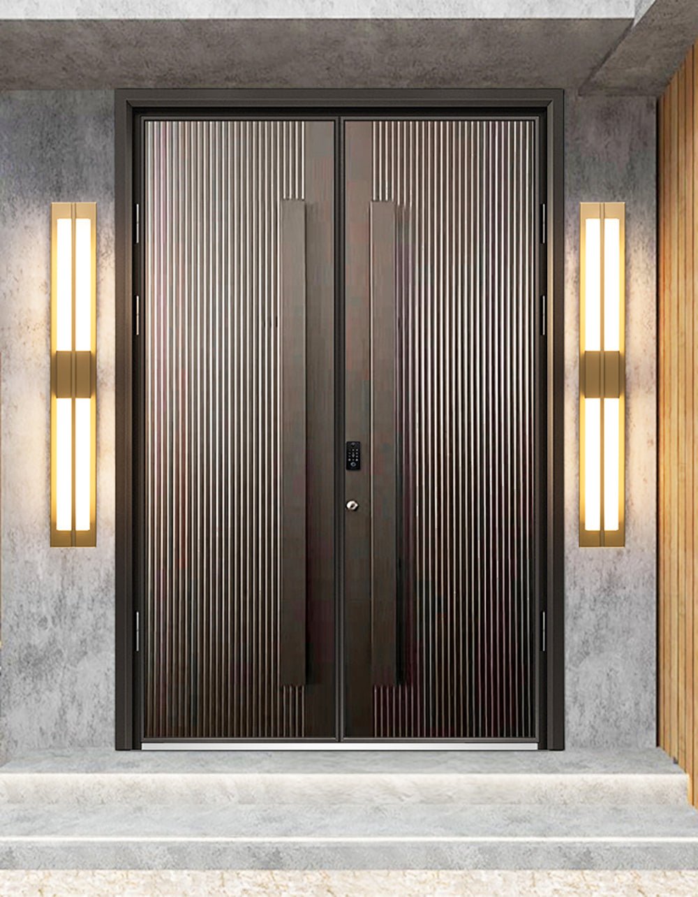 Box Alabaster Brass Wall Light, Hardwired Wall Sconce, detail 17