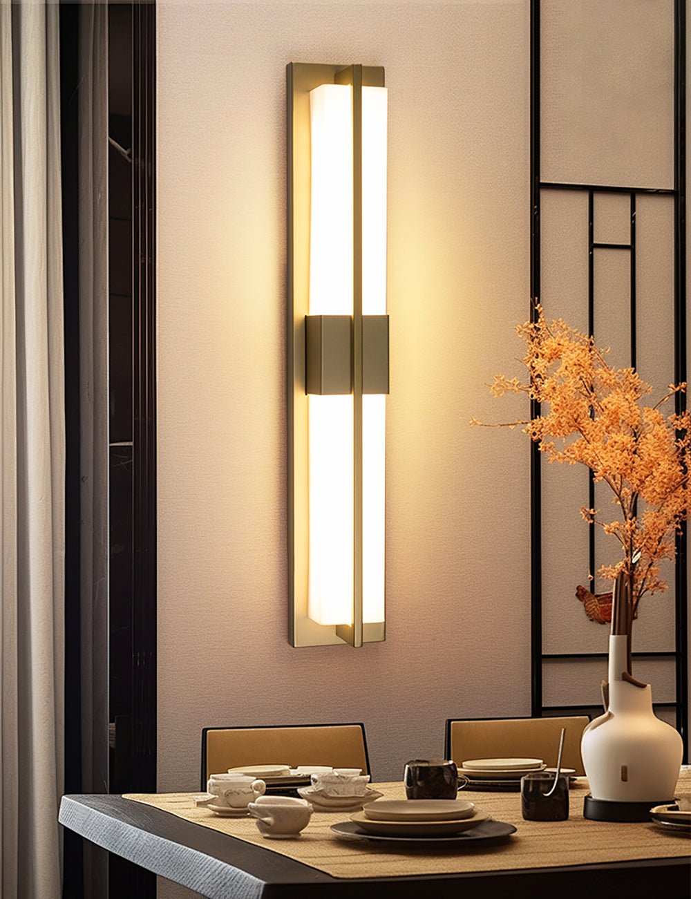 Box Alabaster Brass Wall Light, Hardwired Wall Sconce, detail 9
