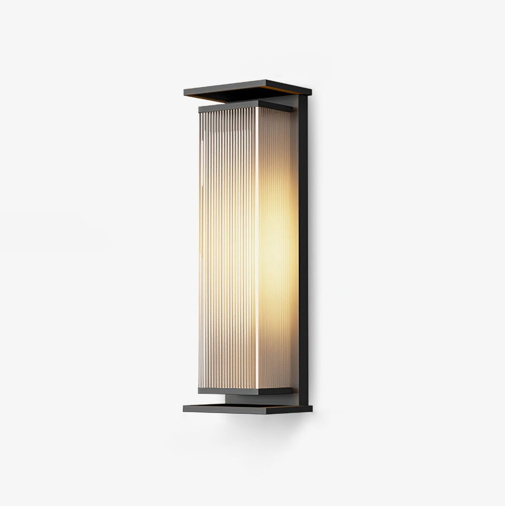 Box Box Exterior Wall Light, Outdoor Wall Light, Stainless steel, L 6.3″ X W 4.7″ X H 13.8″ Set
