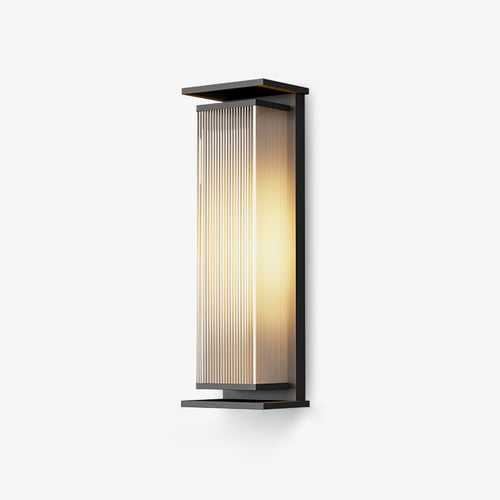 Box Box Exterior Wall Light, Outdoor Wall Light, Stainless steel, L 6.3″ X W 4.7″ X H 13.8″ Set