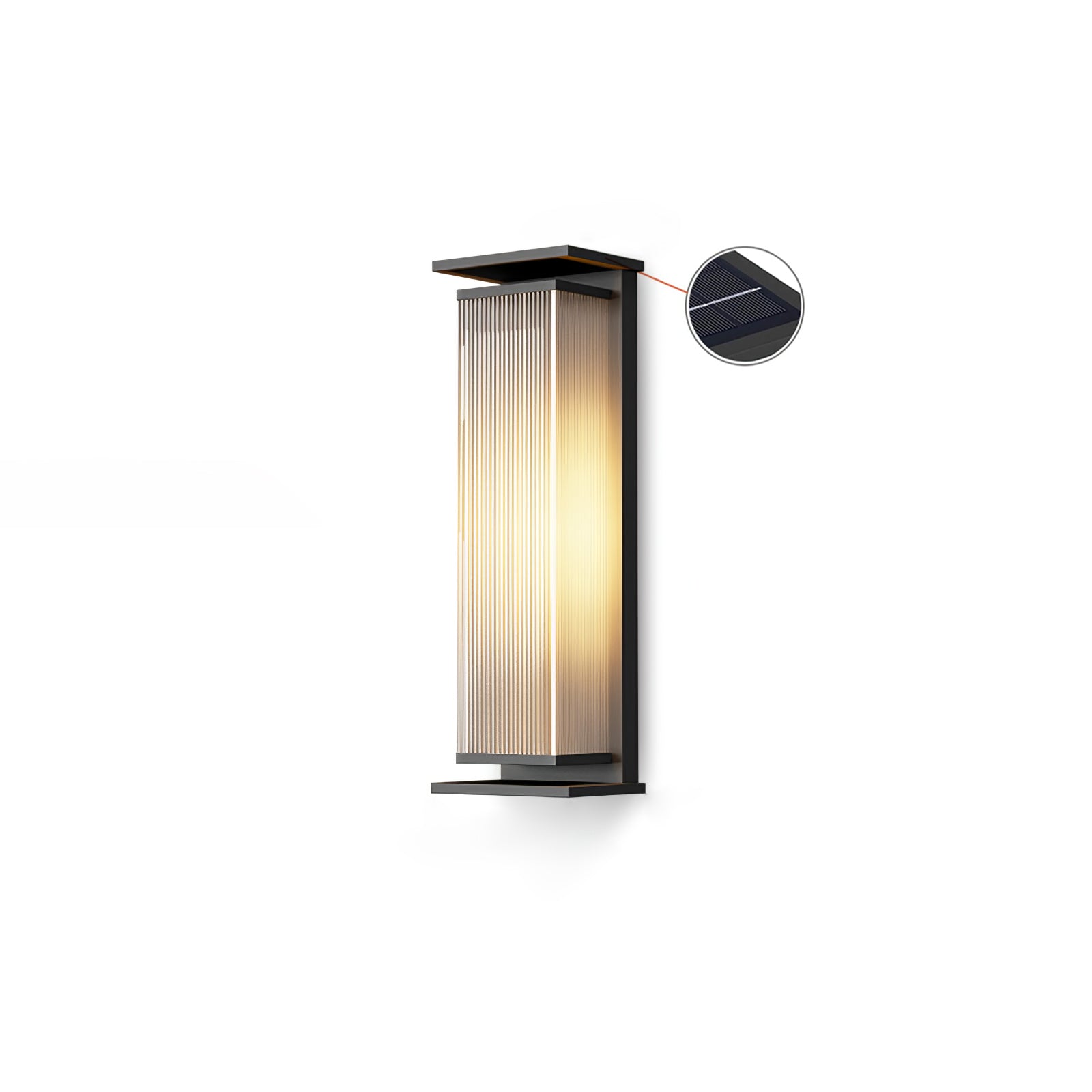 Box Box Solar Exterior Wall Light, Outdoor Wall Light, detail 26