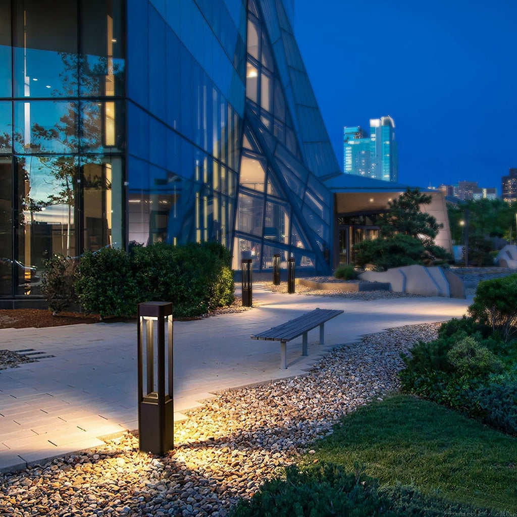 Box Column Garden Exterior Light, Outdoor Wall Light, detail 12