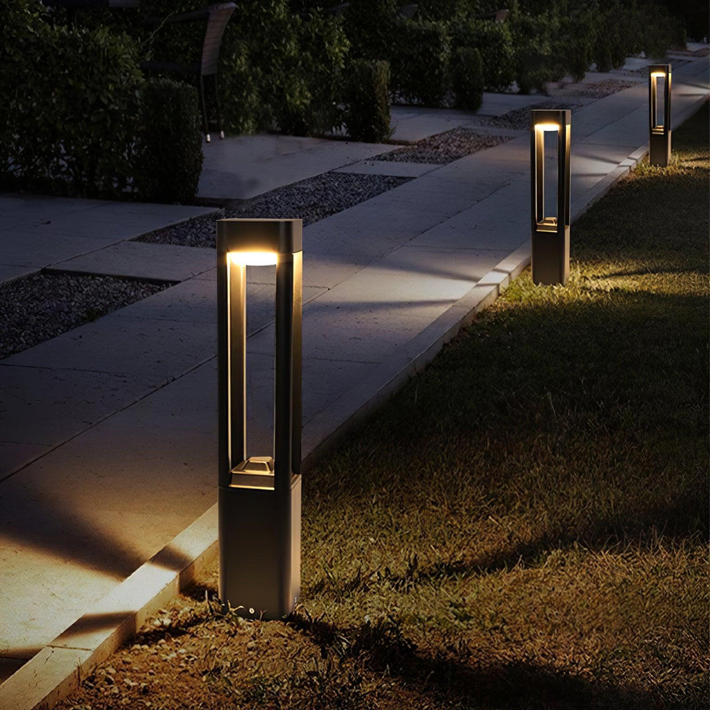 Box Column Garden Exterior Light, Outdoor Wall Light, detail 2