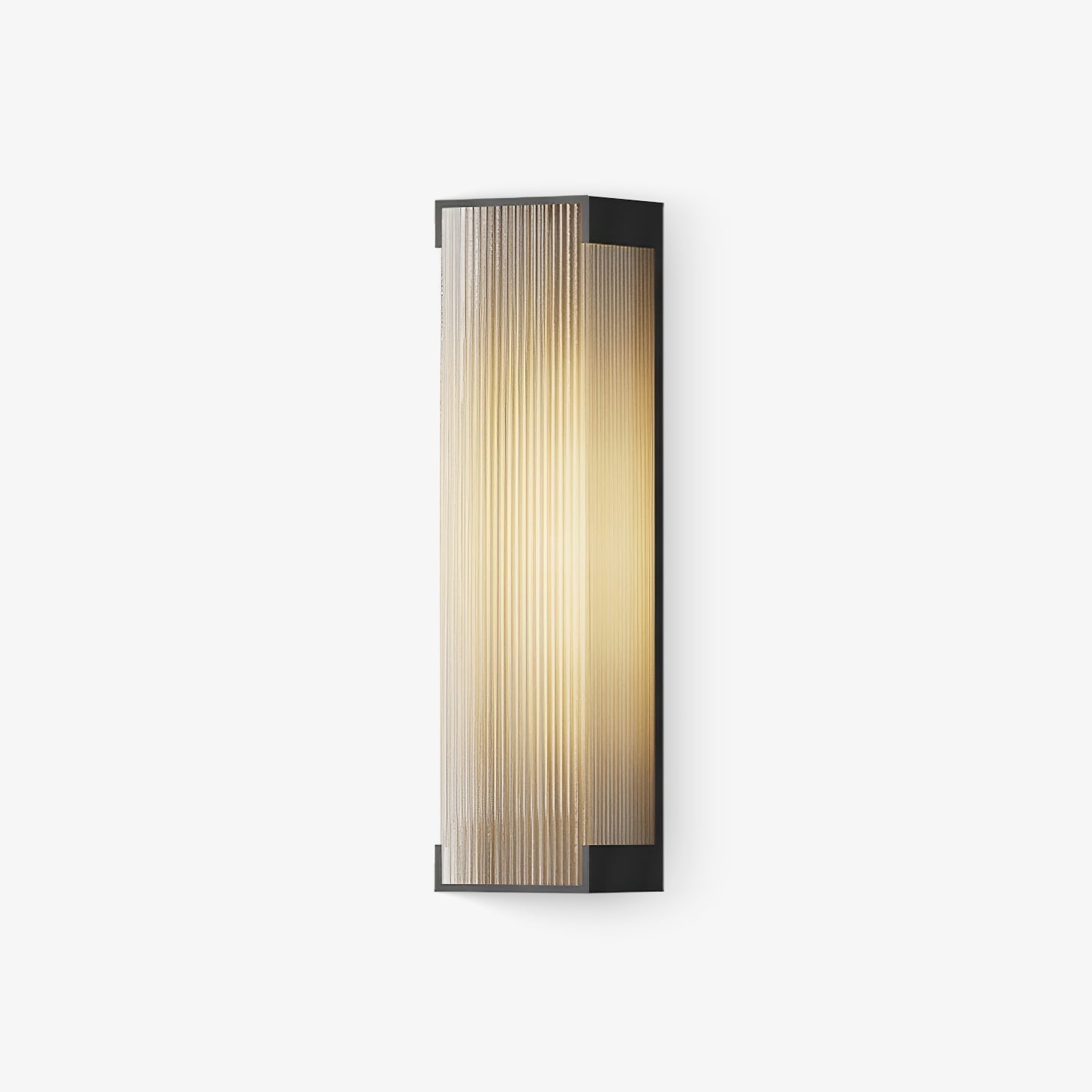 Box Solar Exterior Wall Light, Outdoor Wall Light, Stainless steel, L 15cm x H 35cm