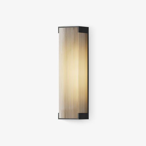 Box Solar Exterior Wall Light, Outdoor Wall Light, Stainless steel, L 15cm x H 35cm