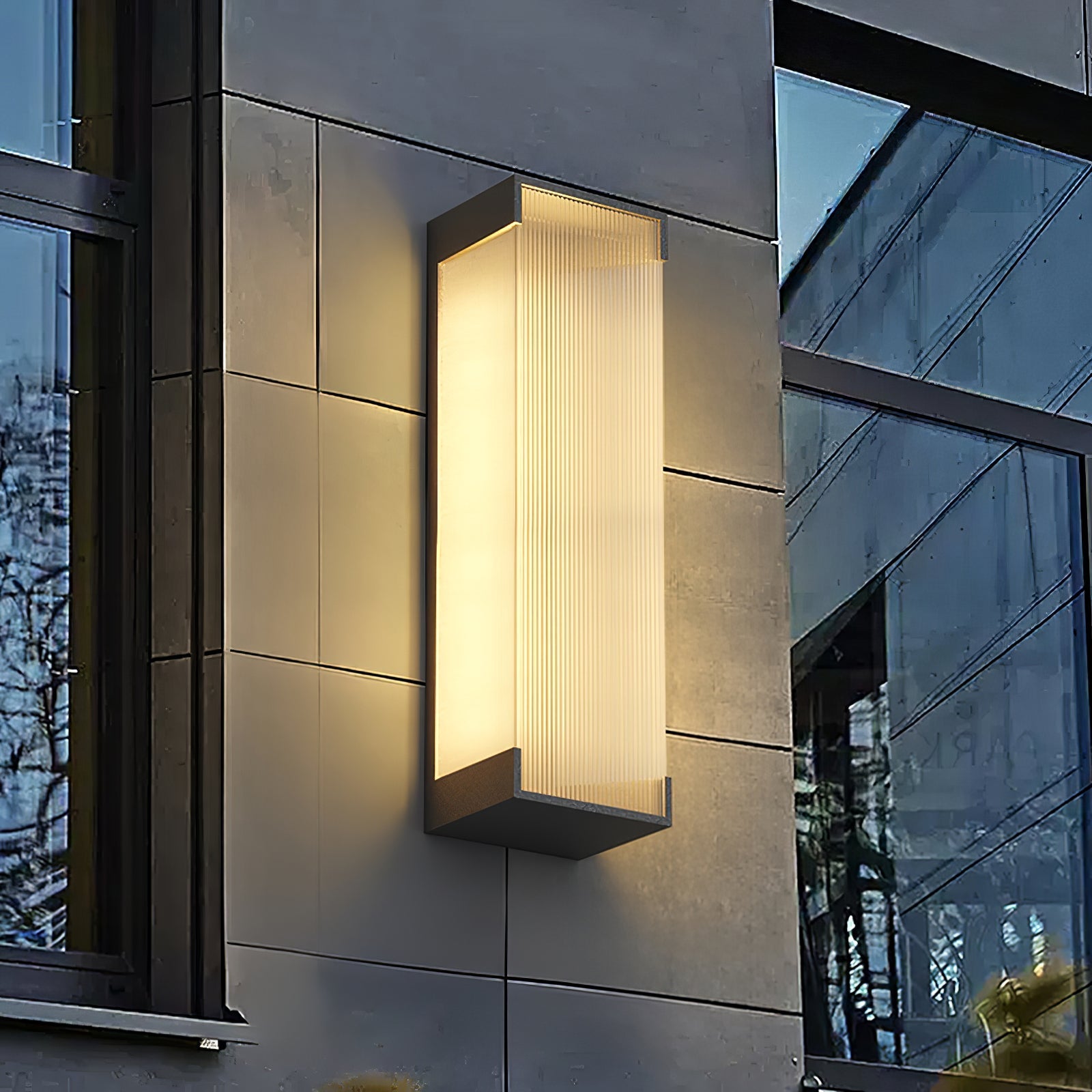 Box Solar Exterior Wall Light, Outdoor Wall Light, detail 2