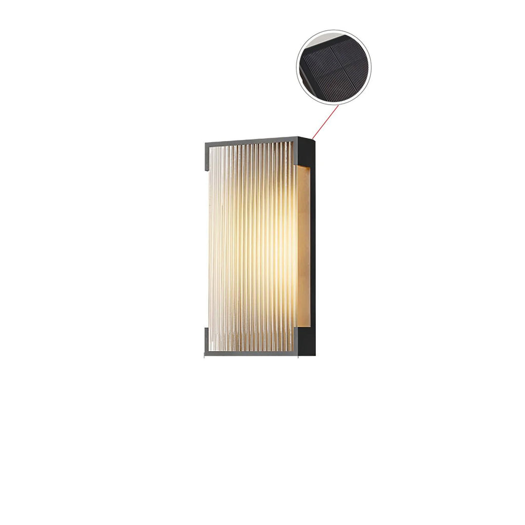Box Solar Exterior Wall Light, Outdoor Wall Light, detail 33