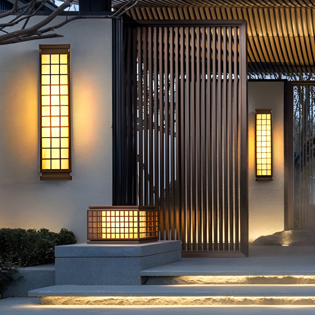 Timeless Box T5 Waterproof Vintage Exterior Wall Fixtures Fixture, Outdoor Wall Light, Stainless Steel, 4" W x 3" D x 18" H