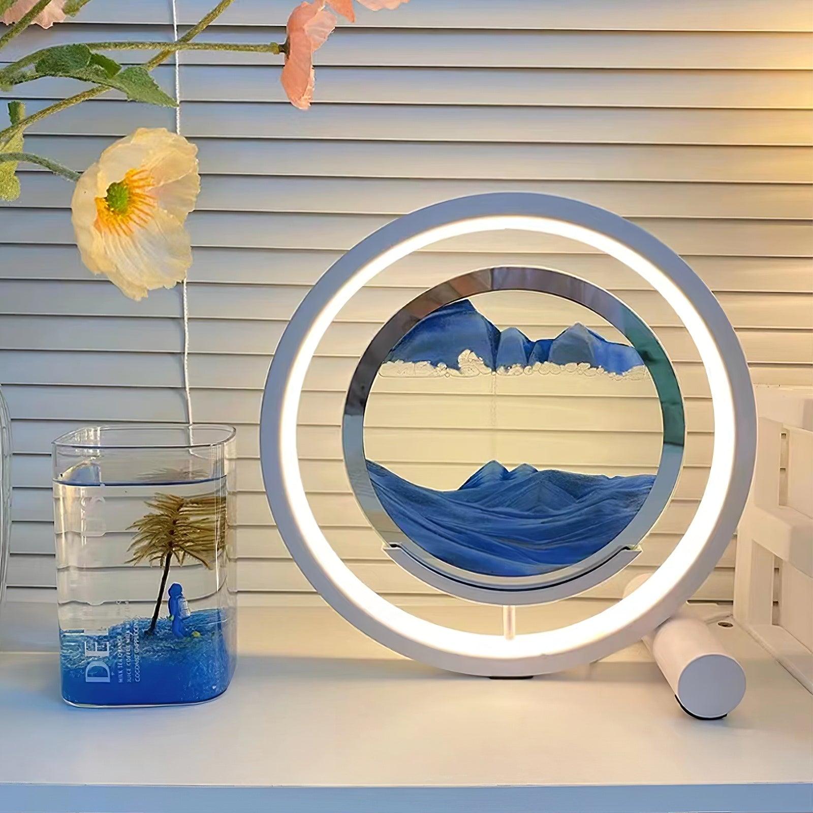 Relaxing Sand Built-in Battery Table Light, Bedside Table Lamp, detail 2