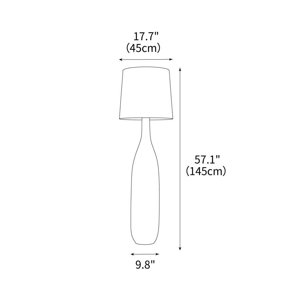 Resin Serenity Floor Light 17.7", Floor Lamp, detail 3