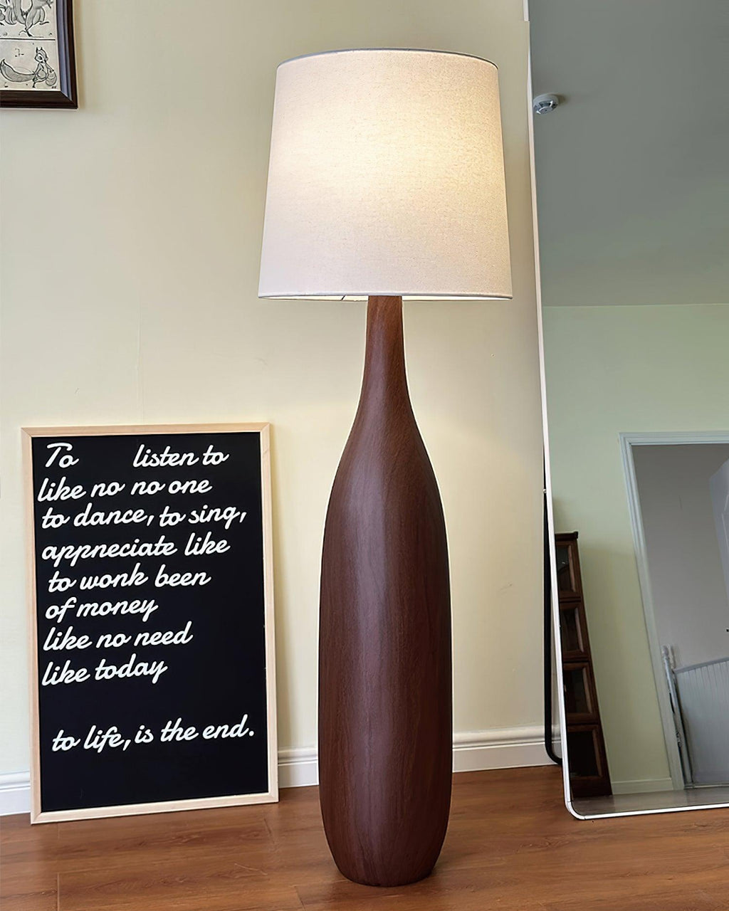 Resin Serenity Floor Light 17.7", Floor Lamp, detail 9