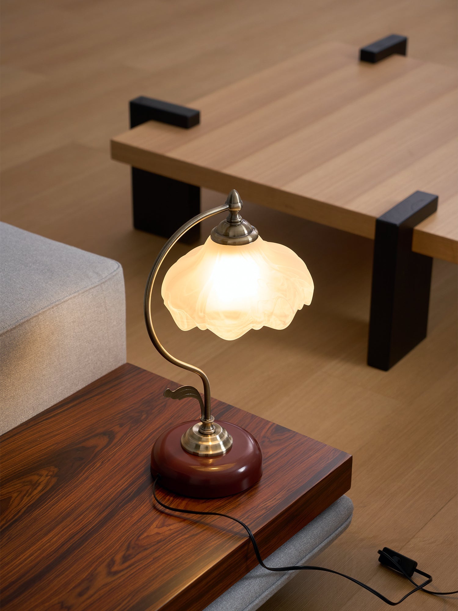Retro Flower Table Light, Bedside Table Lamp, detail 18