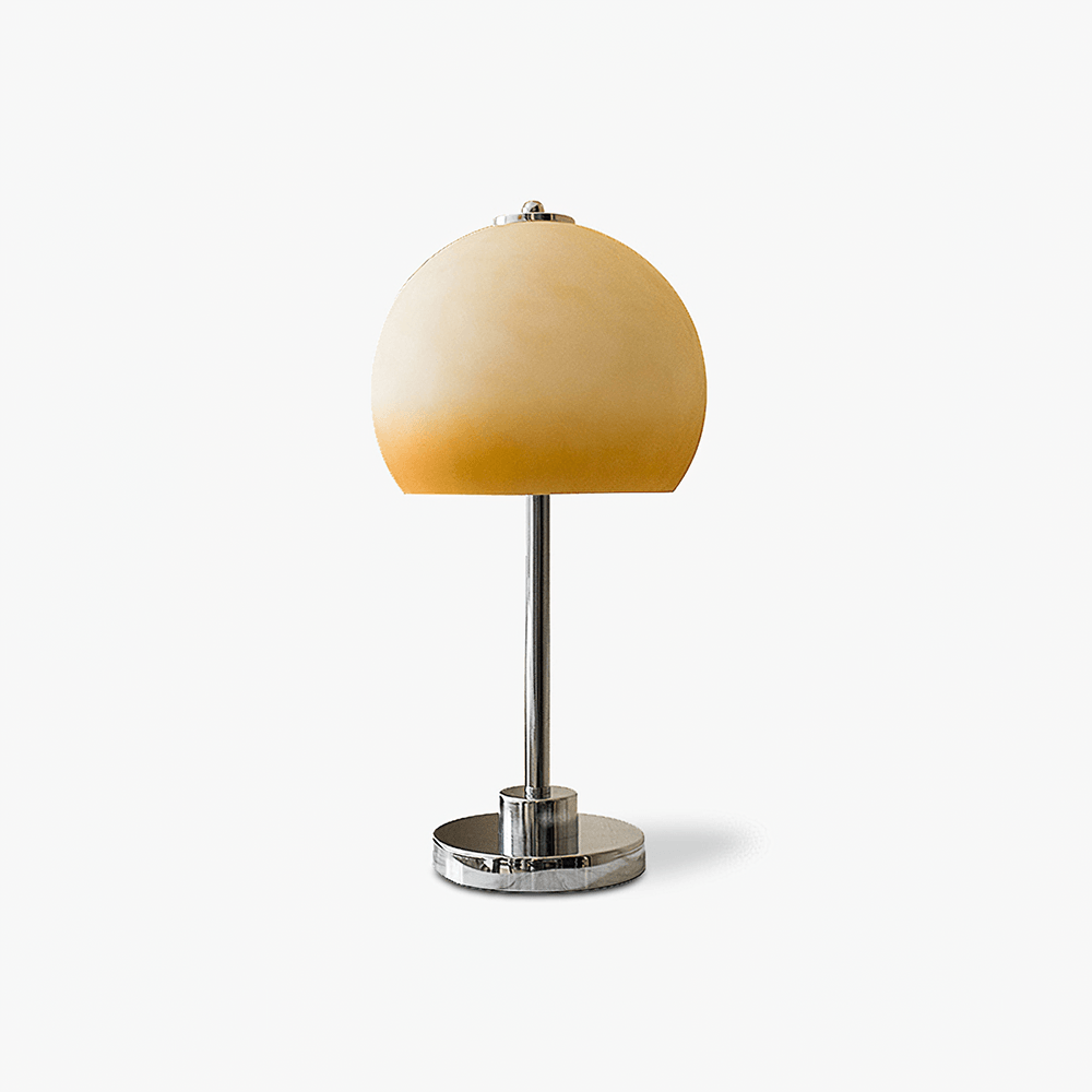 Retro Mushroom Table Light, Bedside Table Lamp, Metal, ∅ 9.8″ x H 19.7″