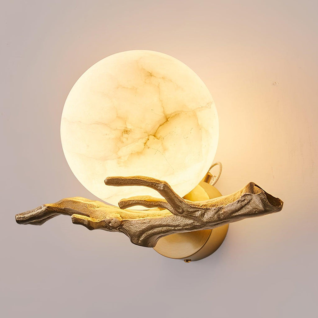 Retro Twigs Wall Light, Hardwired Wall Sconce, Brass, Dia 30cm x H 20cm