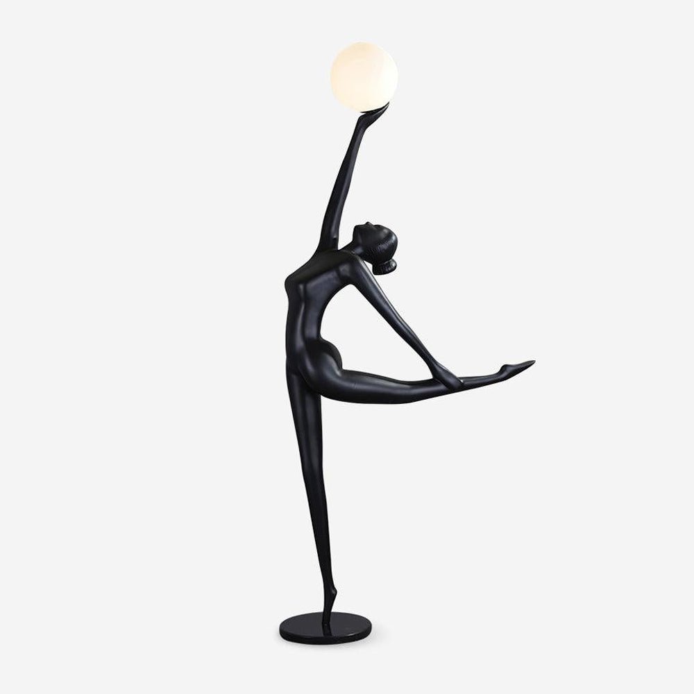 Rhythmic Gymnast Sculpture Floor Light, Floor Lamp, Metal, Dia 75cm x H 150cm