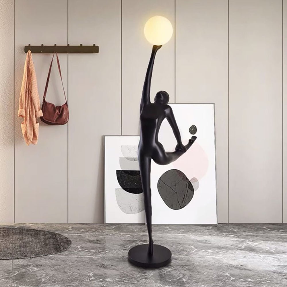 Rhythmic Gymnast Sculpture Floor Light, Floor Lamp, detail 2